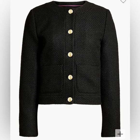 J. Crew Tweed lady jacket in Black size 12 - Picture 15 of 15